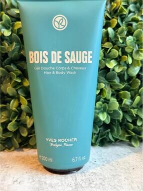 Yves Rocher BOIS DE SAUGE Perfumed Hair and Body Wash   200 ml / 6.7 fl oz